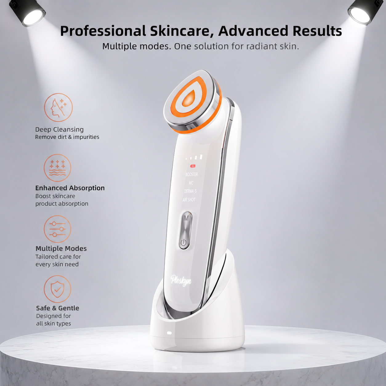 Pleskyn AuraGlow 6-in-1 Facial Booster