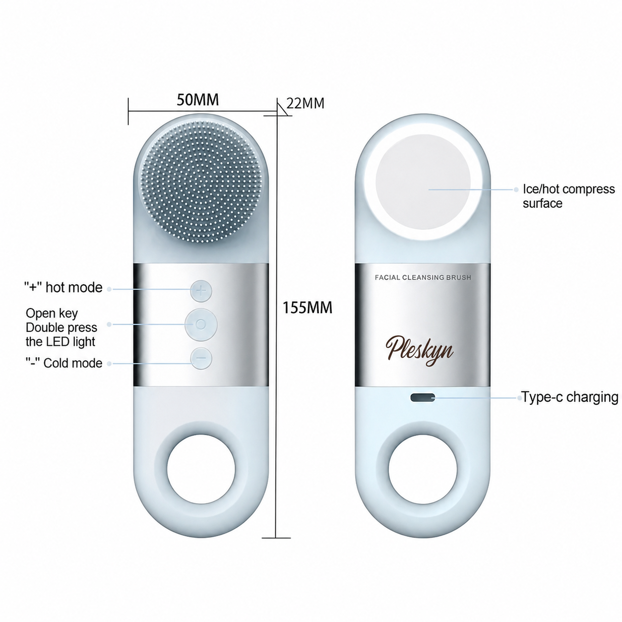 Pleskyn ThermoGlow Sonic Facial Cleanser